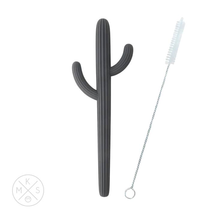 Miminoo - Wholesale Teether (Not Clip-On) - Baby - Cactus Silicone Teether & Straw for kids +6m