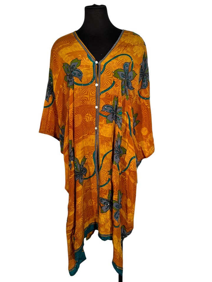 WWF-115 Willow Wrap in Fancy Vintage Silk for wholesale by Silk Ranch