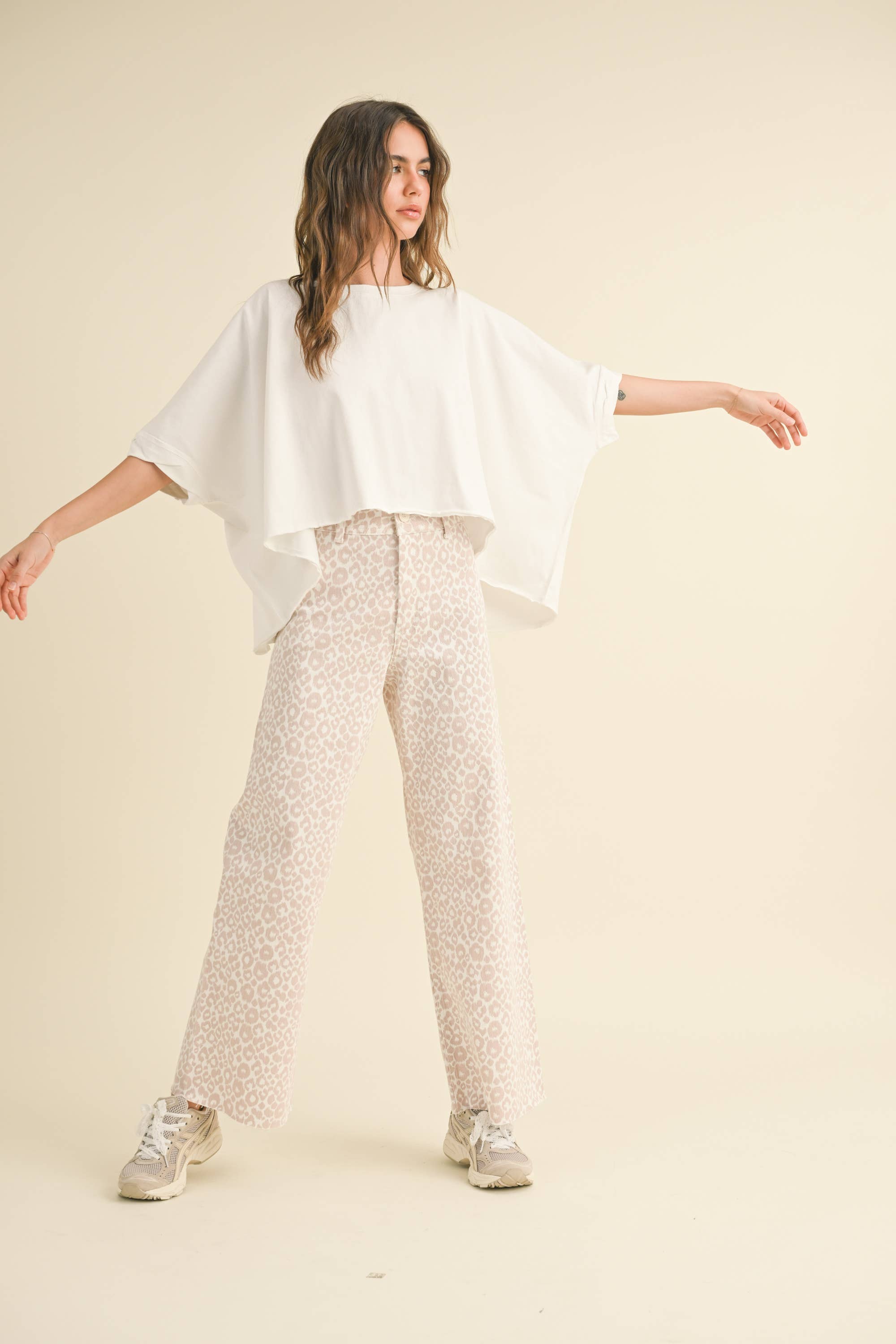 MIOU MUSE - Wholesale Blouse - Women's - T3736  BYE AND WASH OVERSIZED TOP8