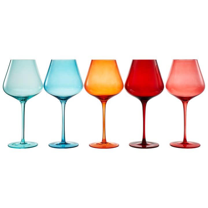 The Wine Savant / Khen Glassware - Wholesale Wine Glass - City of San Francisco, City Wine Glassware | Set of 5, 20 OZ