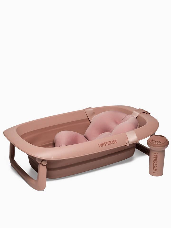 Twistshake 3er-Set Badewanne, Kissen, Spülbecher – Limited Edition Faded Pink für den Großhandel von Twistshake