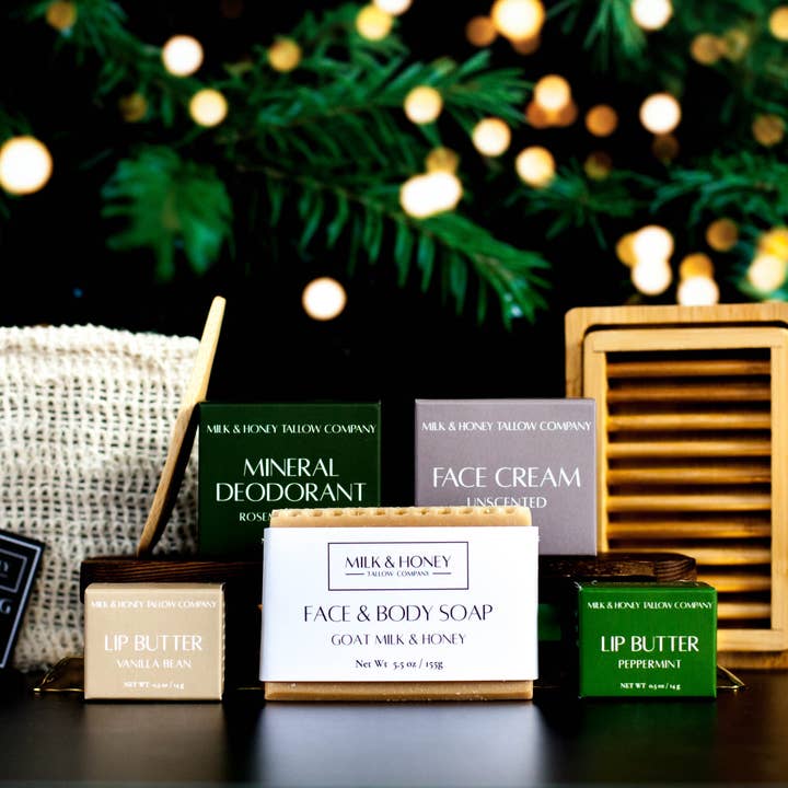 Ensemble de beauté de luxe complet pour la vente par Milk & Honey Tallow Company