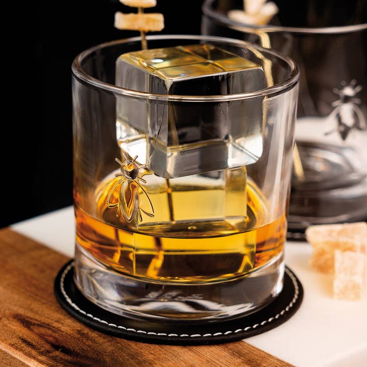 Bee Whiskey Glasses - Set of 6 for wholesale by La Rochere