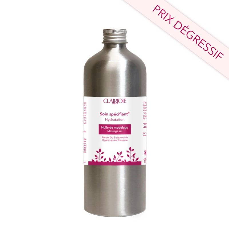 Clairjoie - Wholesale Massage Oil - Baby - Organic Apricot-Sesame Modeling Oil CABIN (in 3 sizes)1