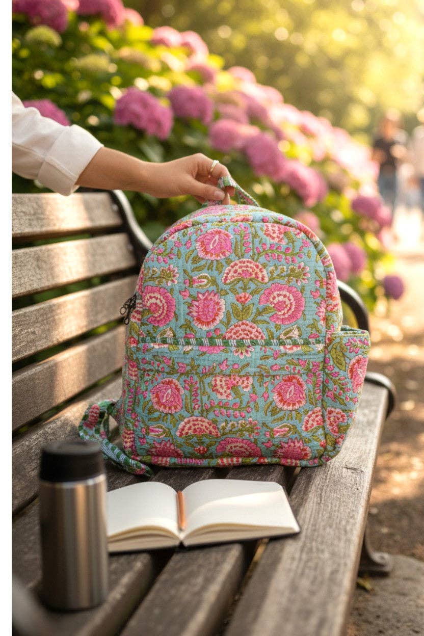 Nash Grey - Wholesale Backpack - Women's - Tatiana Floral Print Backpack0