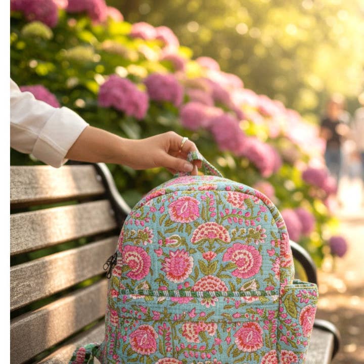 Nash Grey - Wholesale Backpack - Women's - Tatiana Floral Print Backpack0