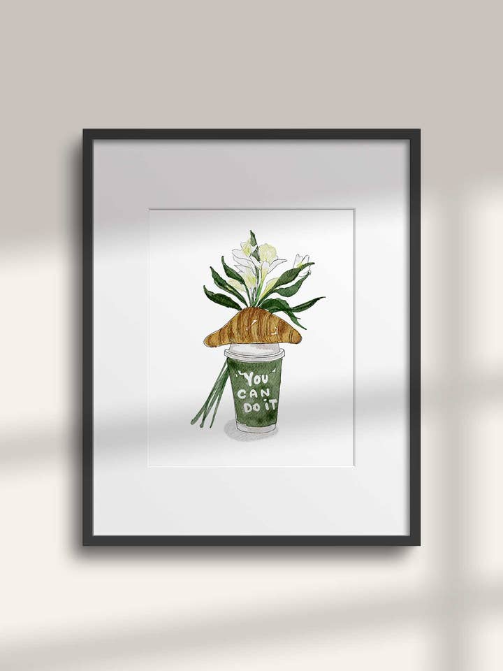 You Can Do It Coffee Art Print for wholesale by My Ohh My Studio