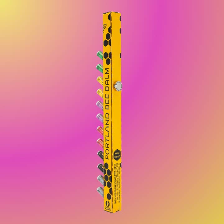 Portland Bee Balm – wholesale Läppbalsam – Vertikal magnetisk bivax återfuktande läppbalsam display 12 st3