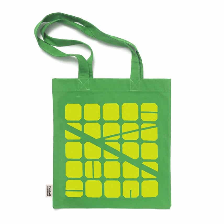 Flor de Barcelona - Vente Tote bag – unisexe - Bolsa/Eixample/Verde-Pistacho0