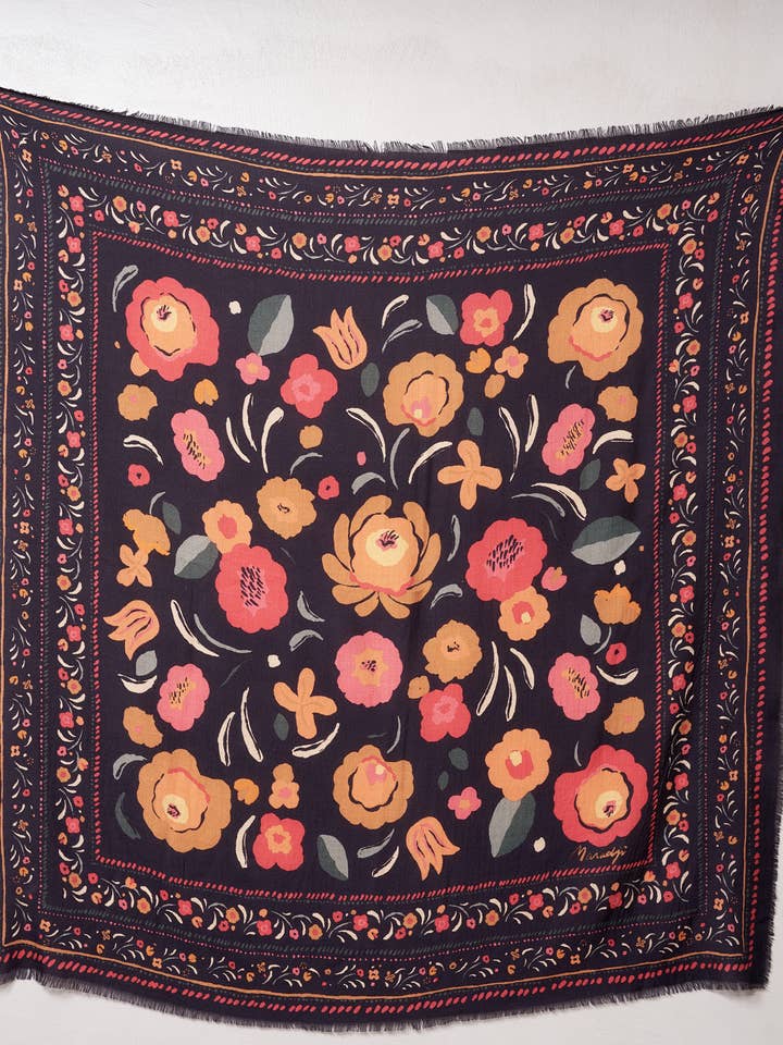 Schal Balkans Marineblau für den Großhandel von Maradji