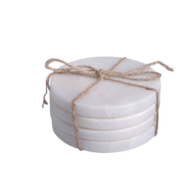 BIDKhome - Wholesale Coasters - Set of 4 Marble Round Coasters3