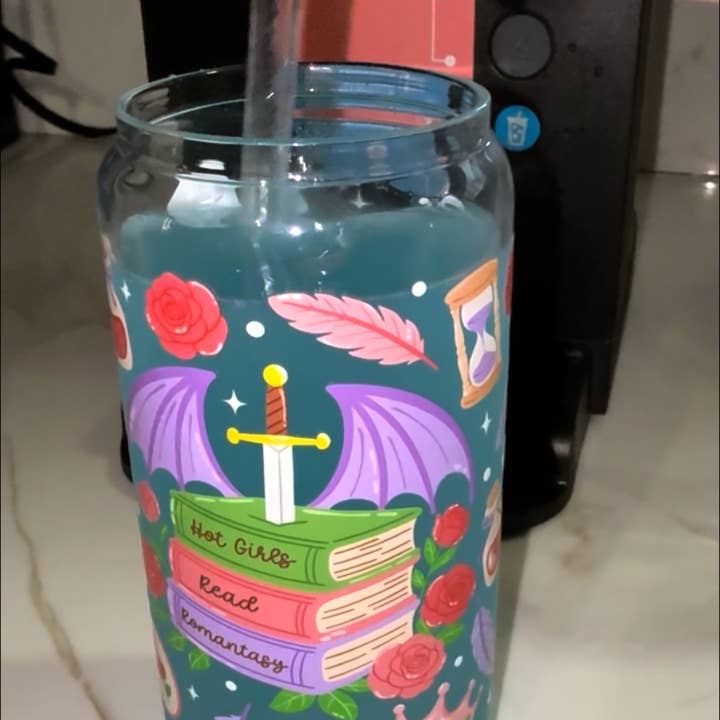 16oz Romantasy Glass Tumbler for wholesale by Ley Amber Collective