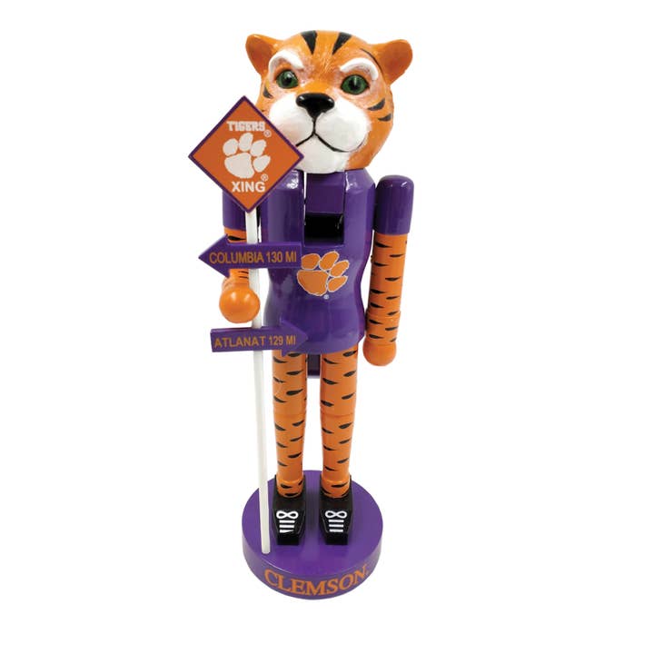 12" Clemson Rivalry Nutcracker for wholesale by Santa’s Workshop Inc.