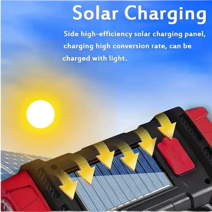 Kinky Pleasure - Vente Chargeurs portables - SolarFish - T120 - Lampe Solaire avec Chargement USB6