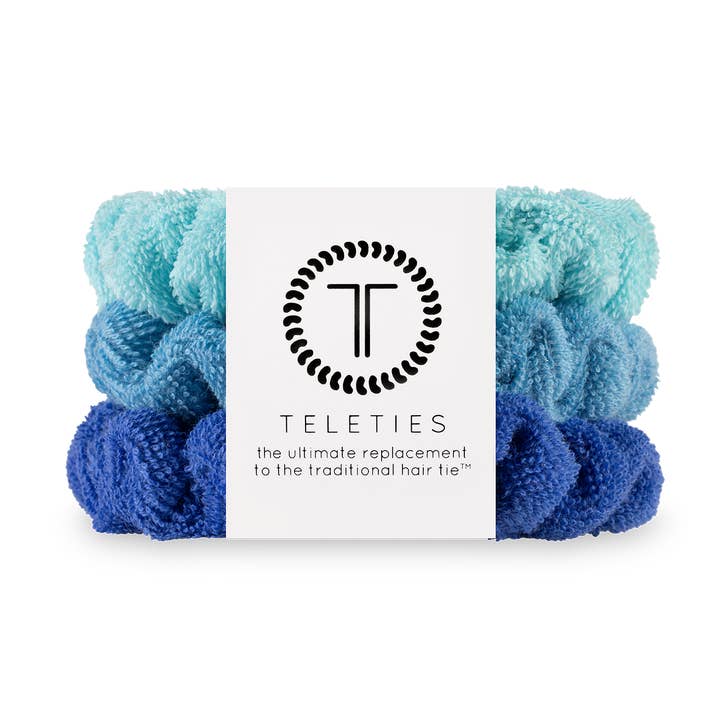 Terry Cloth Hair Scrunchie | Large | Bora Bora for wholesale by TELETIES