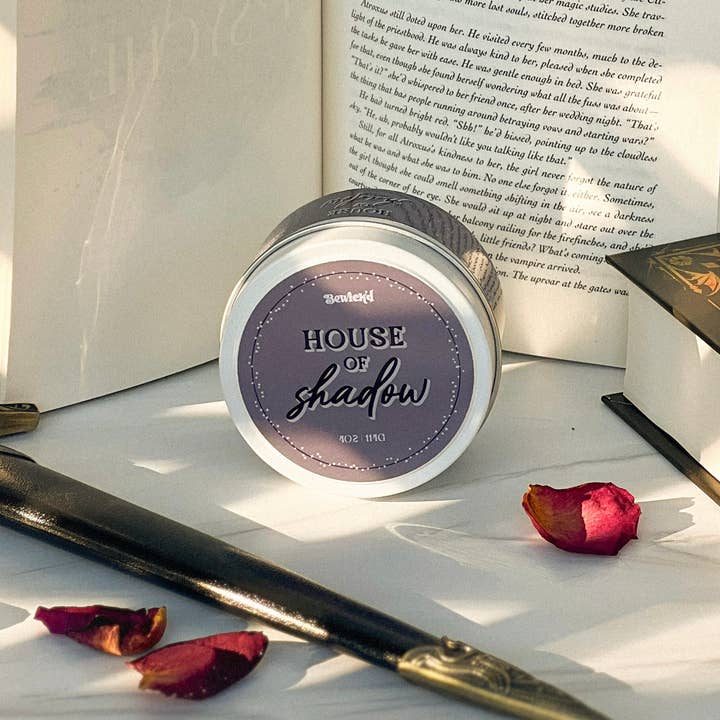 Bewick'd Studio - Wholesale Travel Candles - House of Shadow Candle - 4oz Licensed Crowns of Nyaxia Merch1