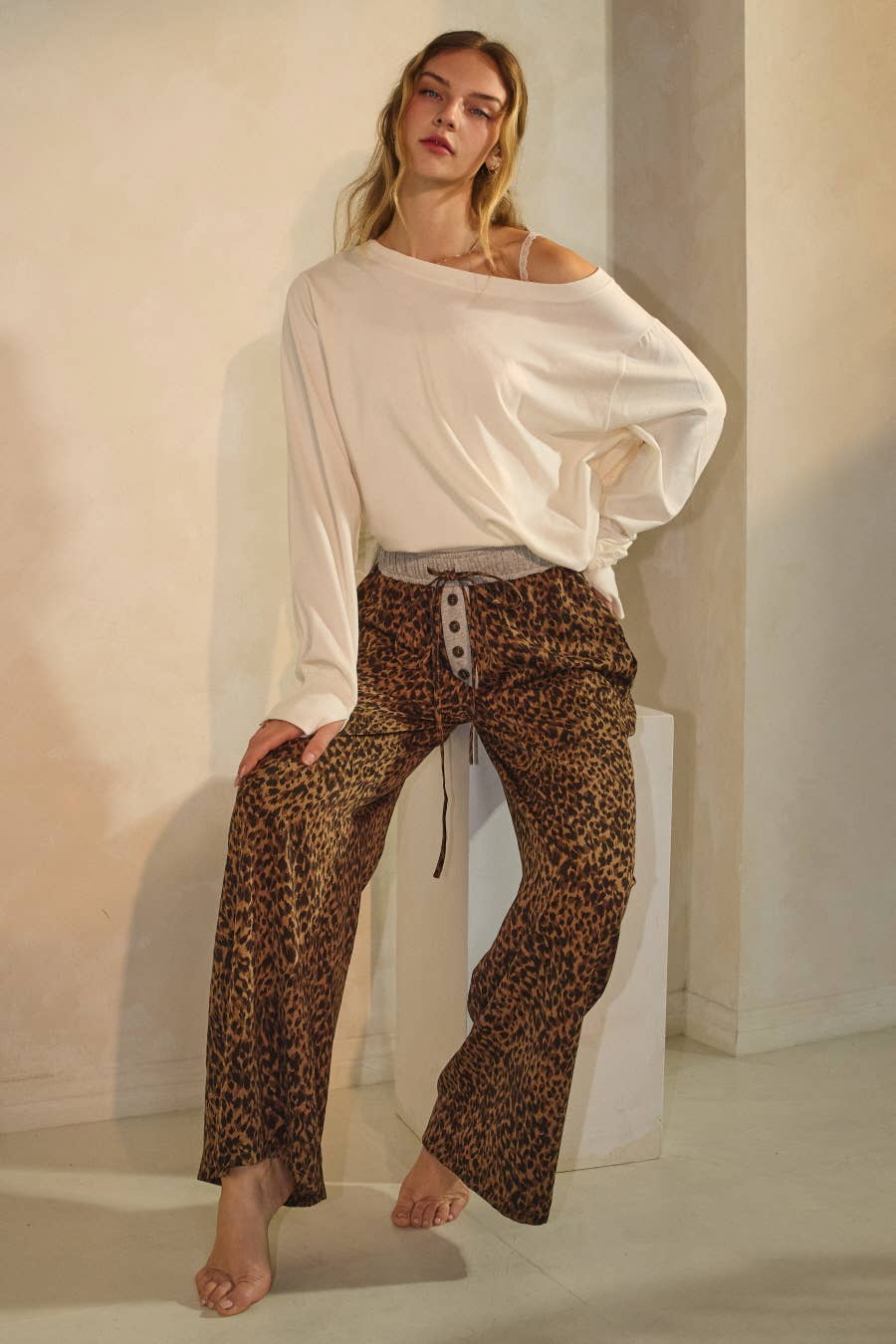 Leopard Print Wide-leg Pants for wholesale on Faire2