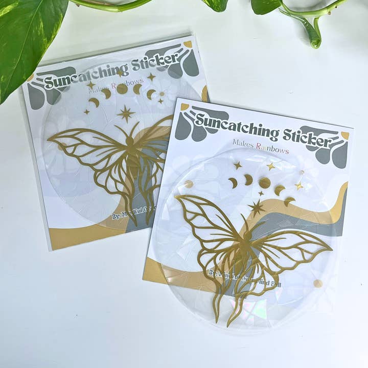 Mindful over Mind Full - Wholesale Suncatcher - Celestial Moth Suncatcher | Rainbow Maker | Window Cling1