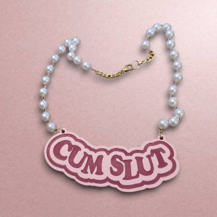Cum Slut Necklace for wholesale by Mixtape Your Life