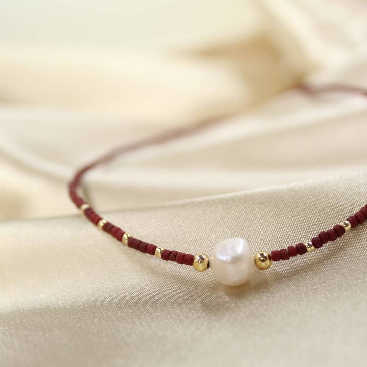 Ferskvandsperle Beaded halskæde for engroshandel hos Creating Journey