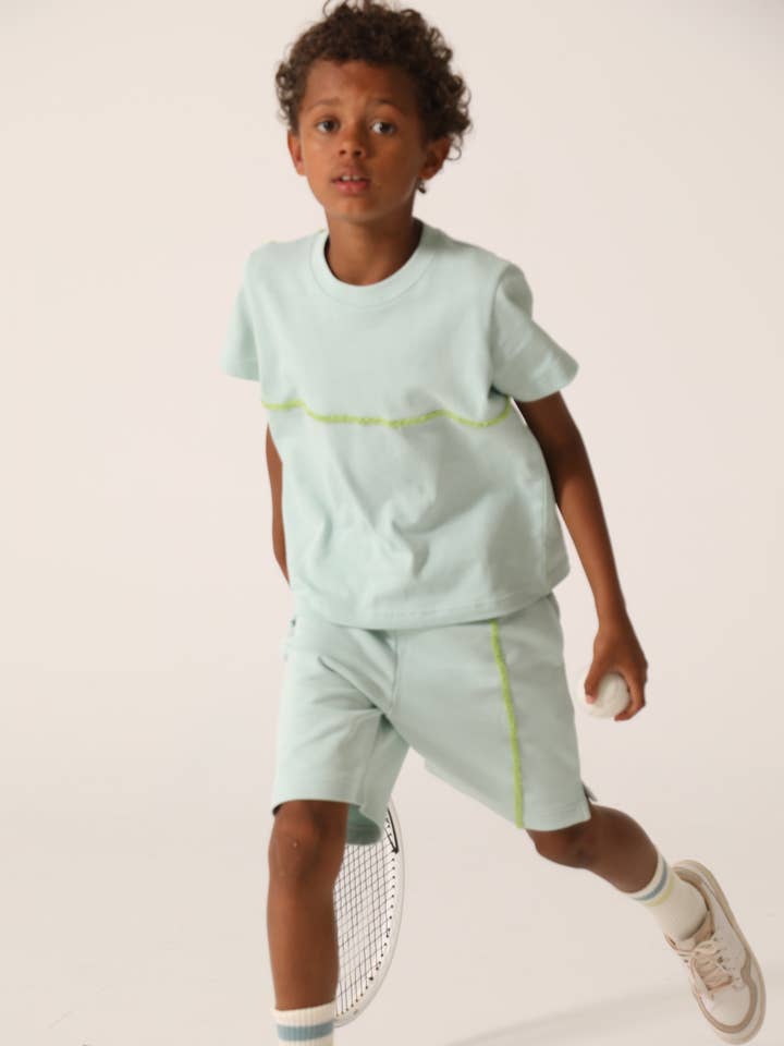 Camiseta baseline Tennisline de algodón ecológico Raquette para venta al por mayor de Raquette