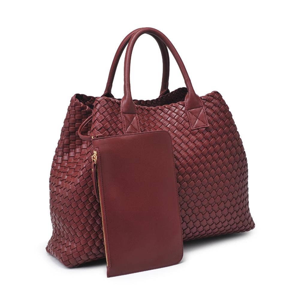 Urban Expressions - Wholesale Tote Bag - Women's - Ithaca Woven Vegan Leather Tote46