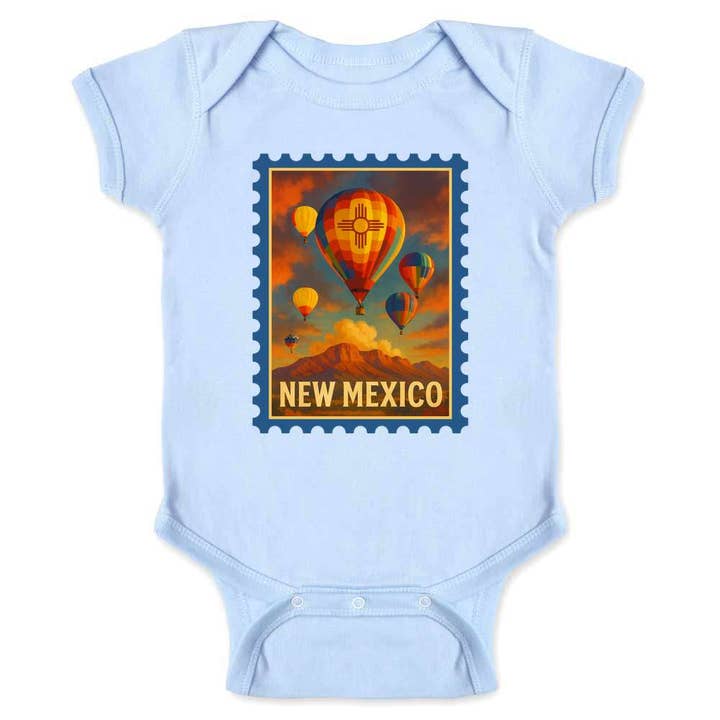 Body bébé du festival de montgolfières Zia du Nouveau-Mexique montagnes pour la vente par Pop Threads