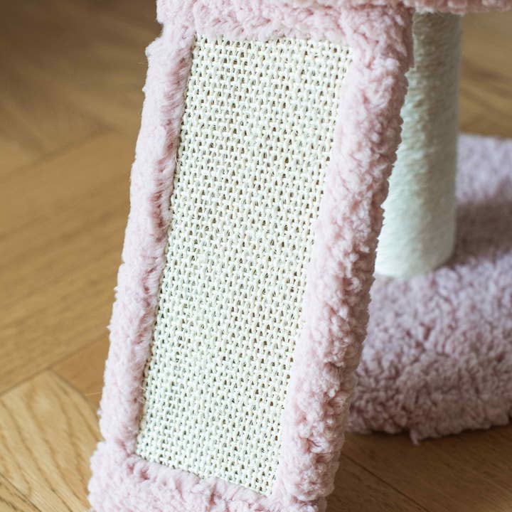 PetPals Group - Wholesale Pet Scratcher - Cat - Catry Flamingo Cat Tree with Scratching Ramp6