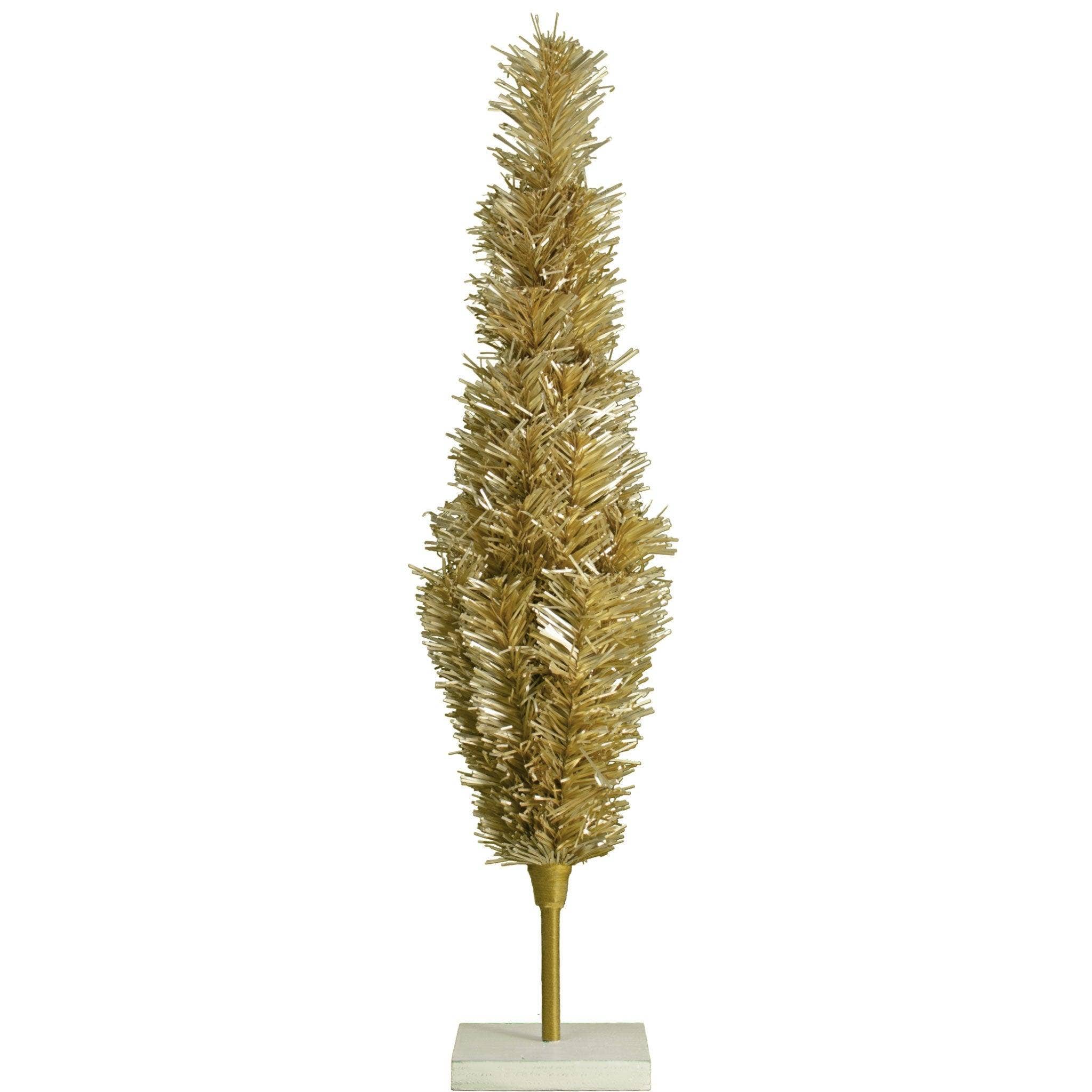 Lee Display - Wholesale Christmas Decoration - Antique Gold Tinsel Christmas Tree9