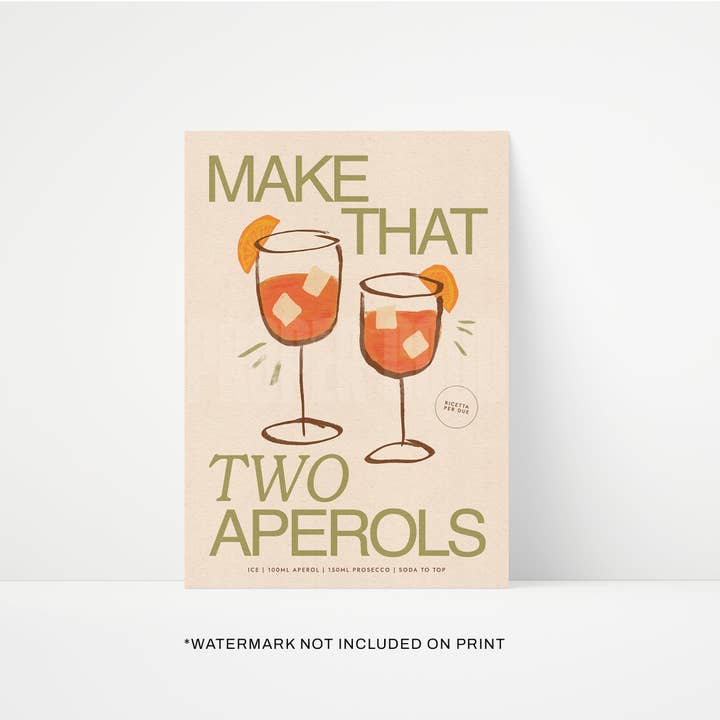 Proper Good - Vente Affiche d'art - Impression Aperol3