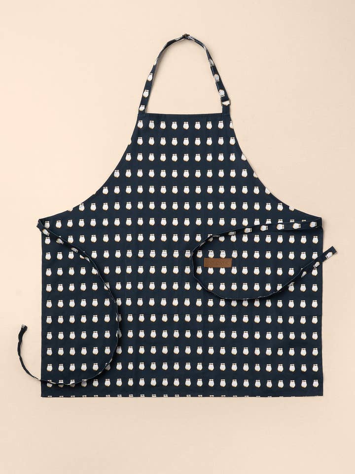 Tablier de cuisine - Dent d'élan marine pour la vente par B.Yellowtail