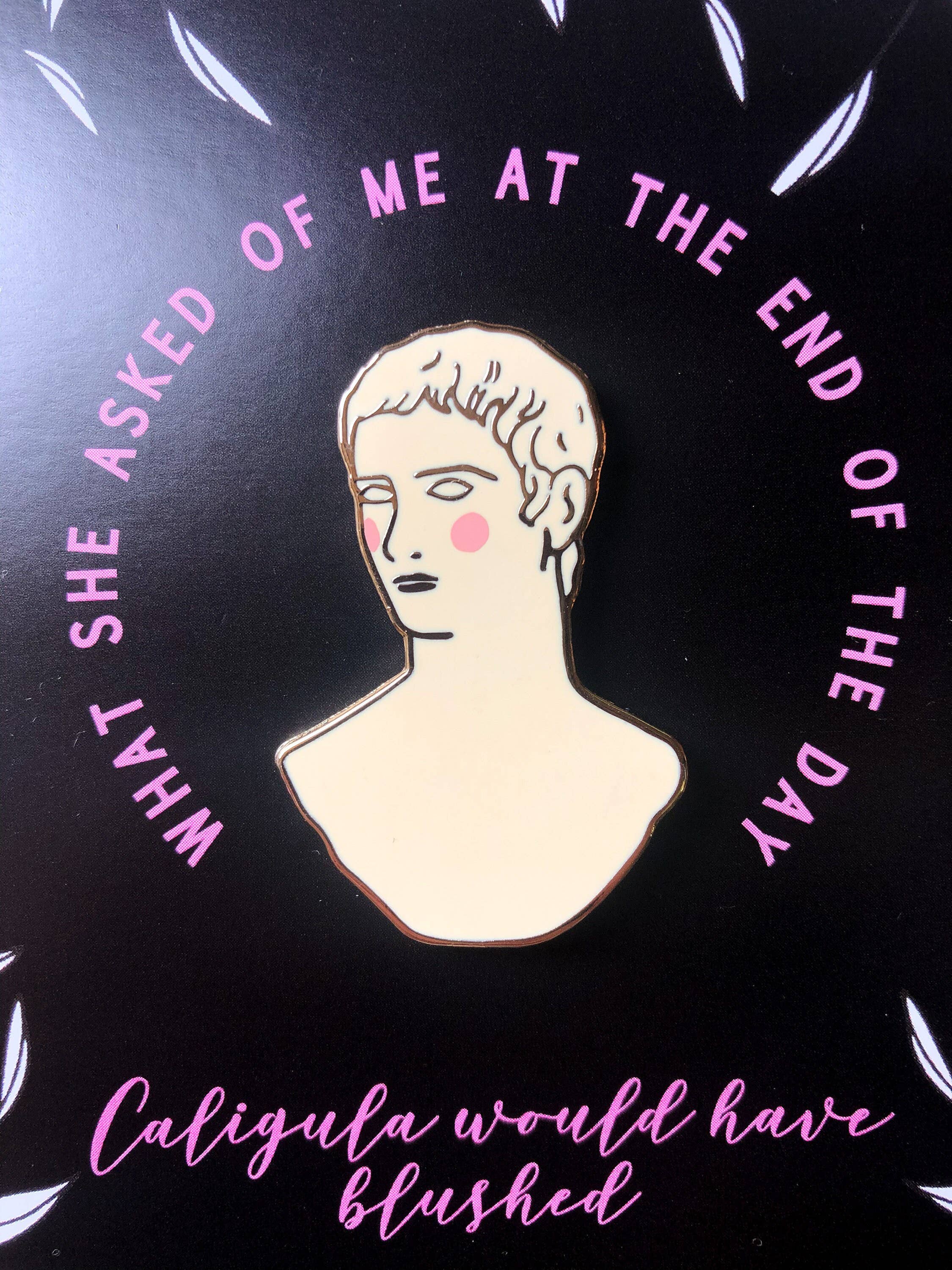Belle's Books & Candles - Wholesale Lapel pin/button - Caligula Pin | Smiths Enamel Pin | Smiths Quote