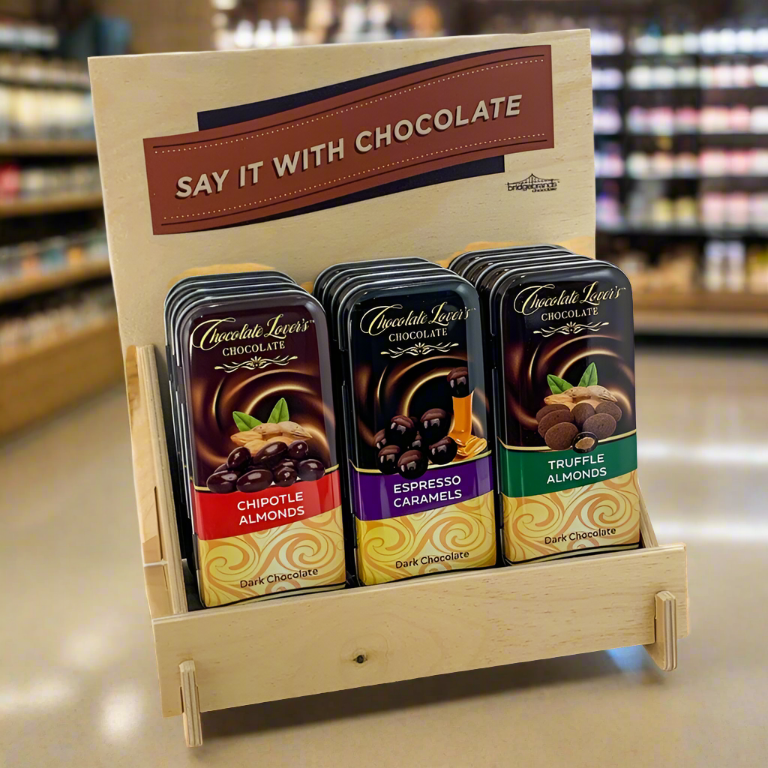 The San Francisco Chocolate Factory - Wholesale Chocolate Covered Sweets - Caramel Tin - Chipotle Almonds in Dark Chocolate4