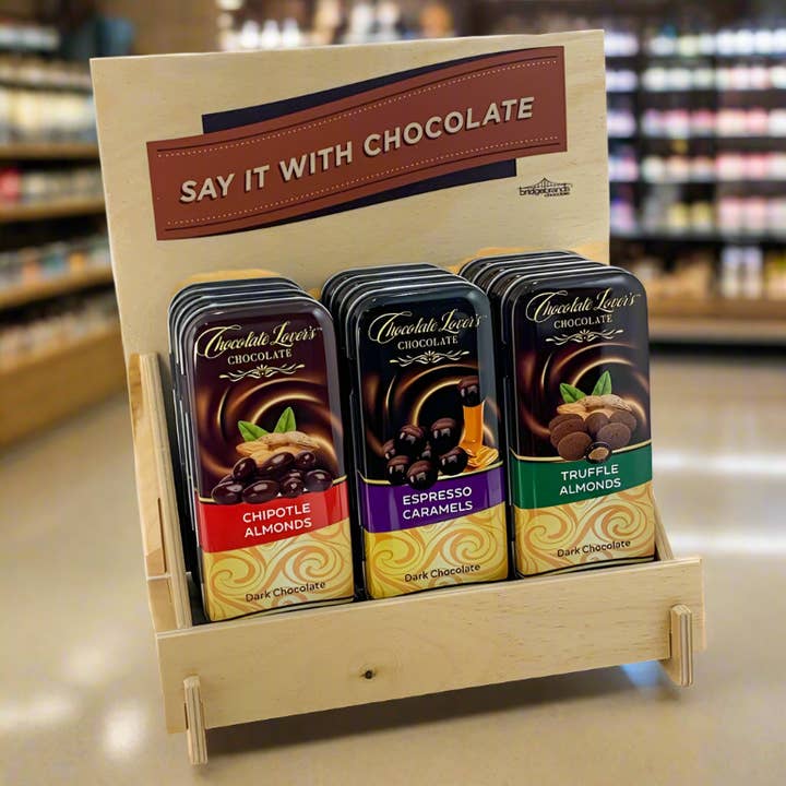 The San Francisco Chocolate Factory - Vente Friandises enrobées de chocolat - Boîte à caramel - Amandes chipotle au chocolat noir4