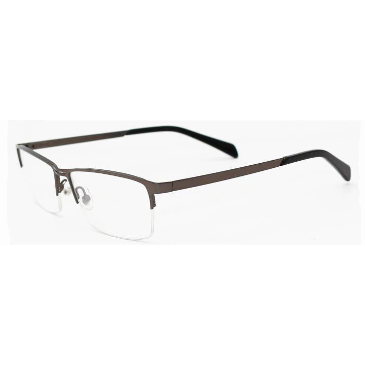 Unisex Classic Rectangular Half-Rim Eyeglasses for wholesale by Midas Eyewear