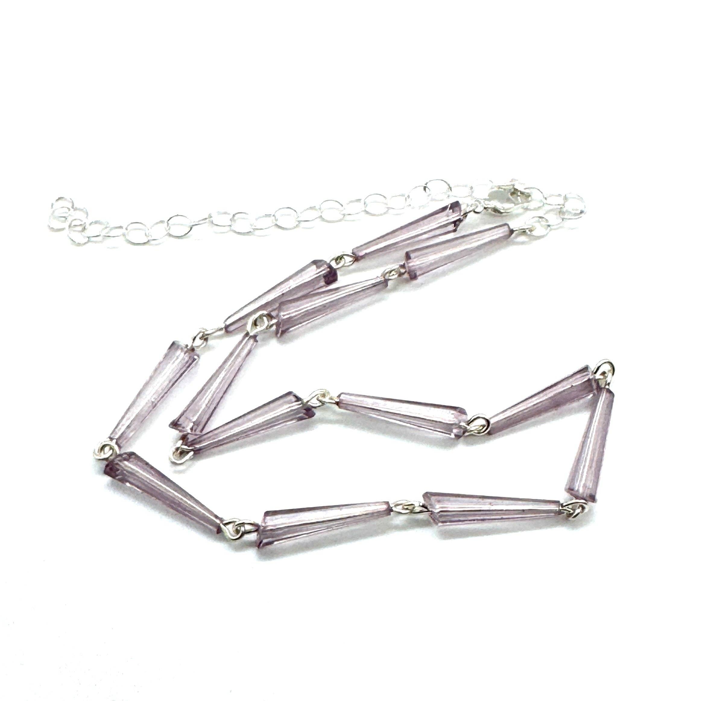 Leetie Lovendale - Wholesale Beaded/Pearl Necklace - Tapered Prism Amelia Necklace1