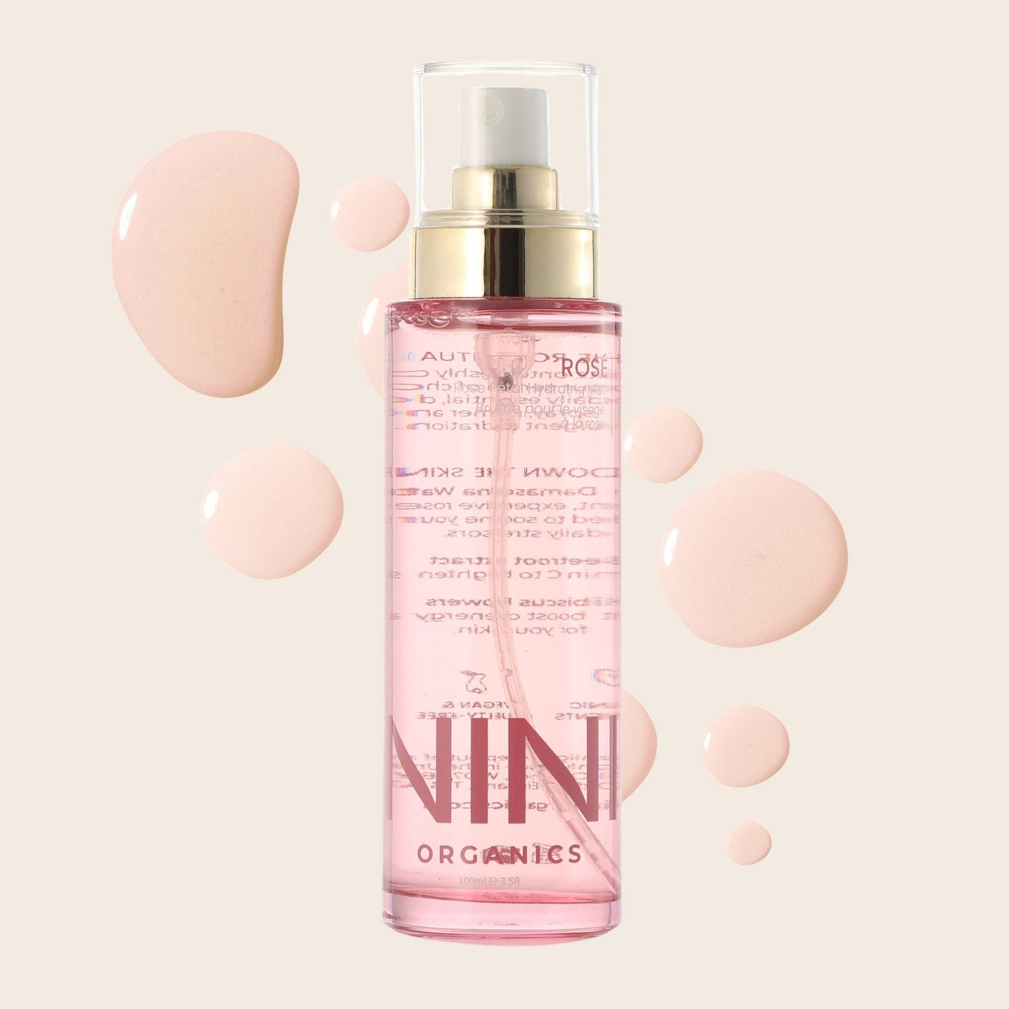 NINI Organics – Großhandel Gesichts- und Körpernebel/Wasser – Rosé: Gesichtsspray mit Rosenwasser0