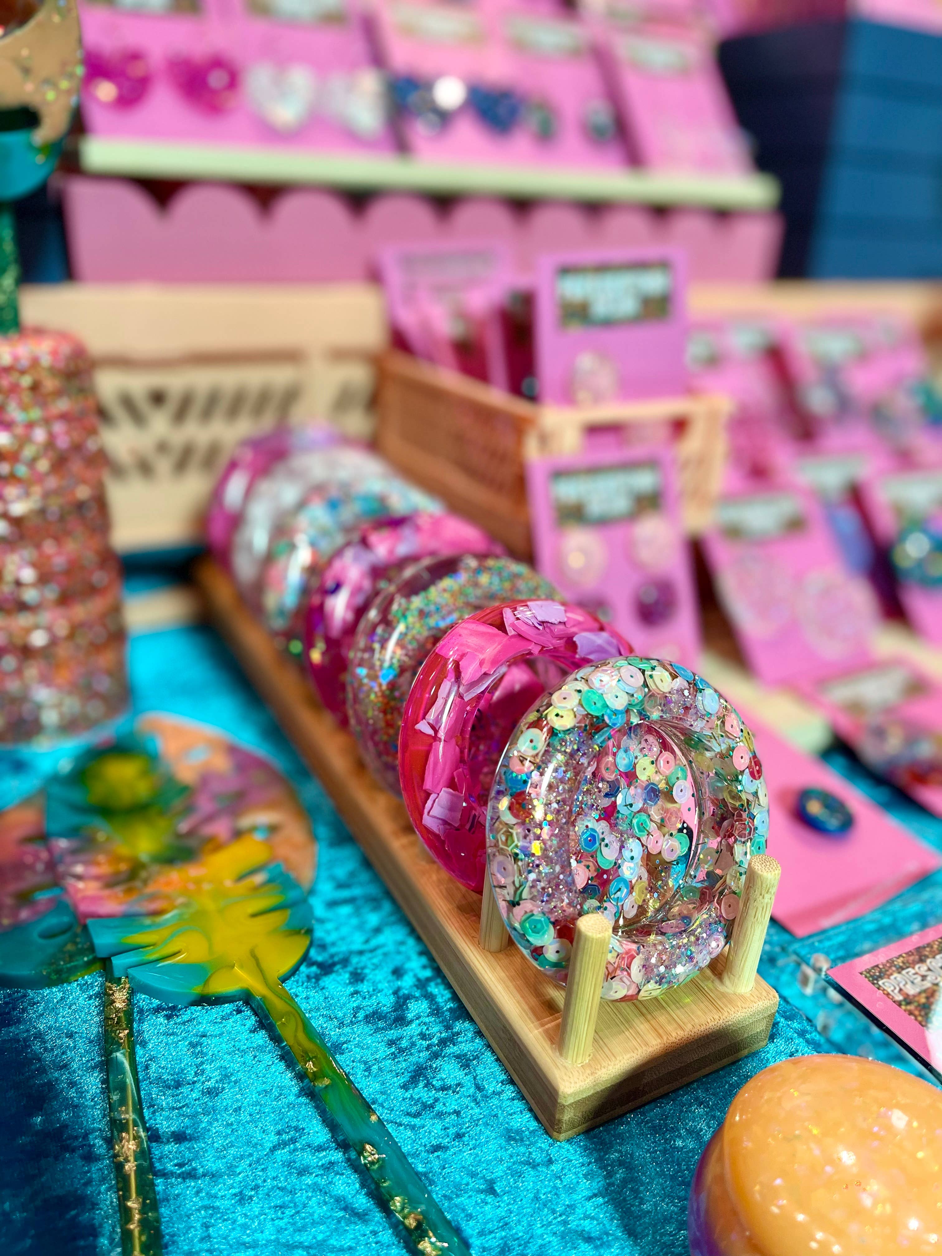 Prescription Resin - Wholesale Jewelry Dish - RESIN ROUND TRINKET BOWL | x 6 MIXED ASSORTMENT3