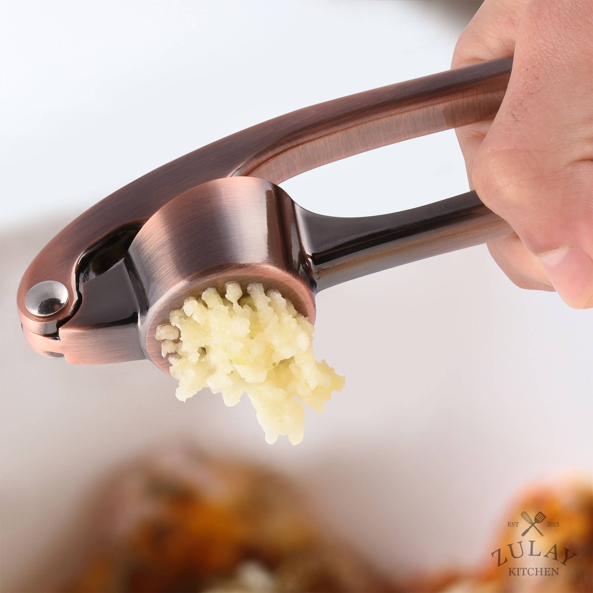 Zulay Kitchen – wholesale Köksverktyg/-pryl – Premium vitlökspress – Lättpressat ergonomiskt handtag3