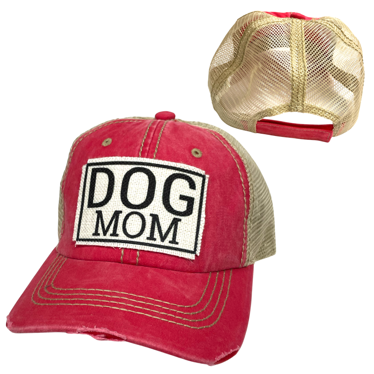 dkhandmade - Vente Casquette de camionneur – femme - CASQUETTE DE BALLE POUR CHIEN | CHAPEAU POUR FEMME | EFFET VIEILLI6