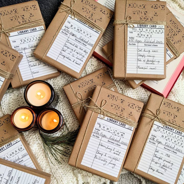 Joyella Design - Vente Fiction contemporaine et littéraire - Livres à l'aveugle - Édition Carte de Bibliothèque5