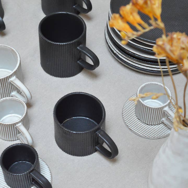 Karolina Bednorz Ceramics - Wholesale Coffee Mug - MILLERIGHE Ceramic Cappuccino Cup Handmade in Italy