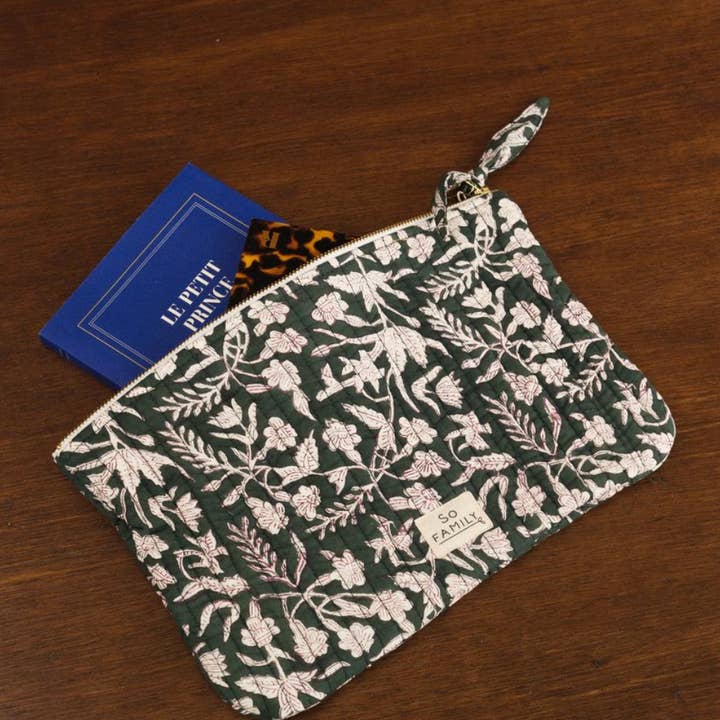 SO FAMILY - Wholesale Pouch - Women's - large Calcutta Green pouch
