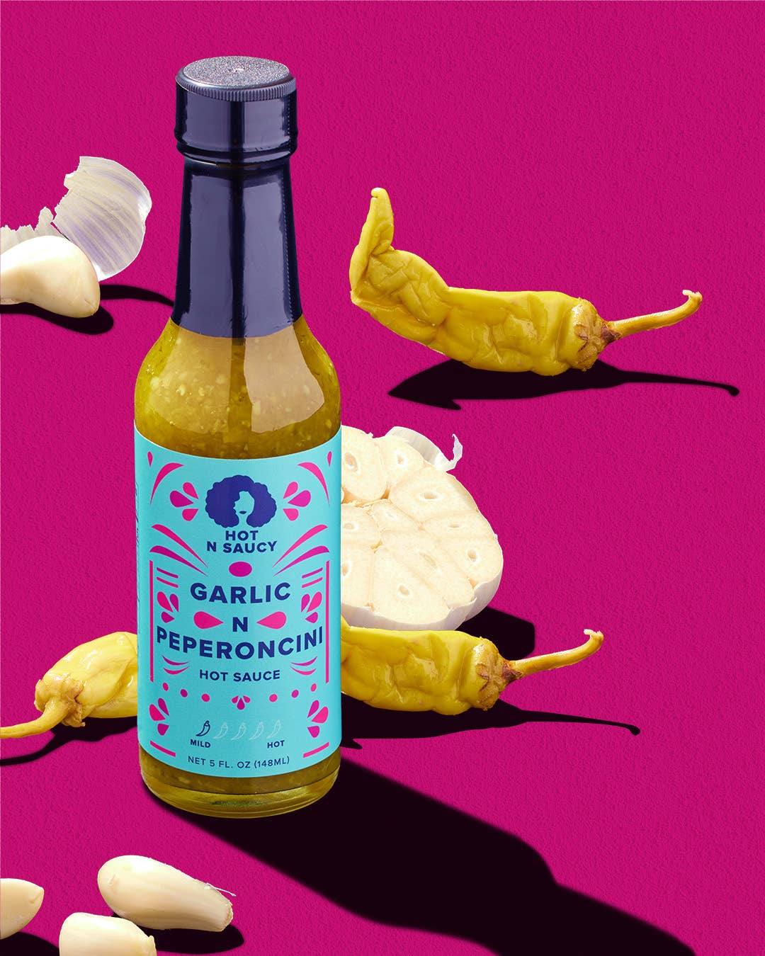 Hot N Saucy - Wholesale Hot Sauce - Garlic N Peperoncini3