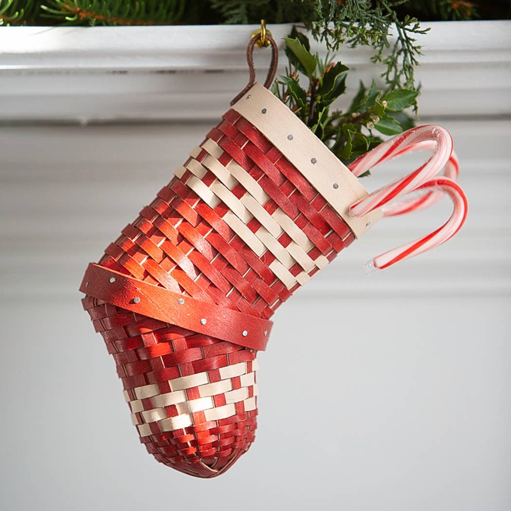 Woven America - Wholesale Basket - Christmas Stocking Holiday Basket | Little5