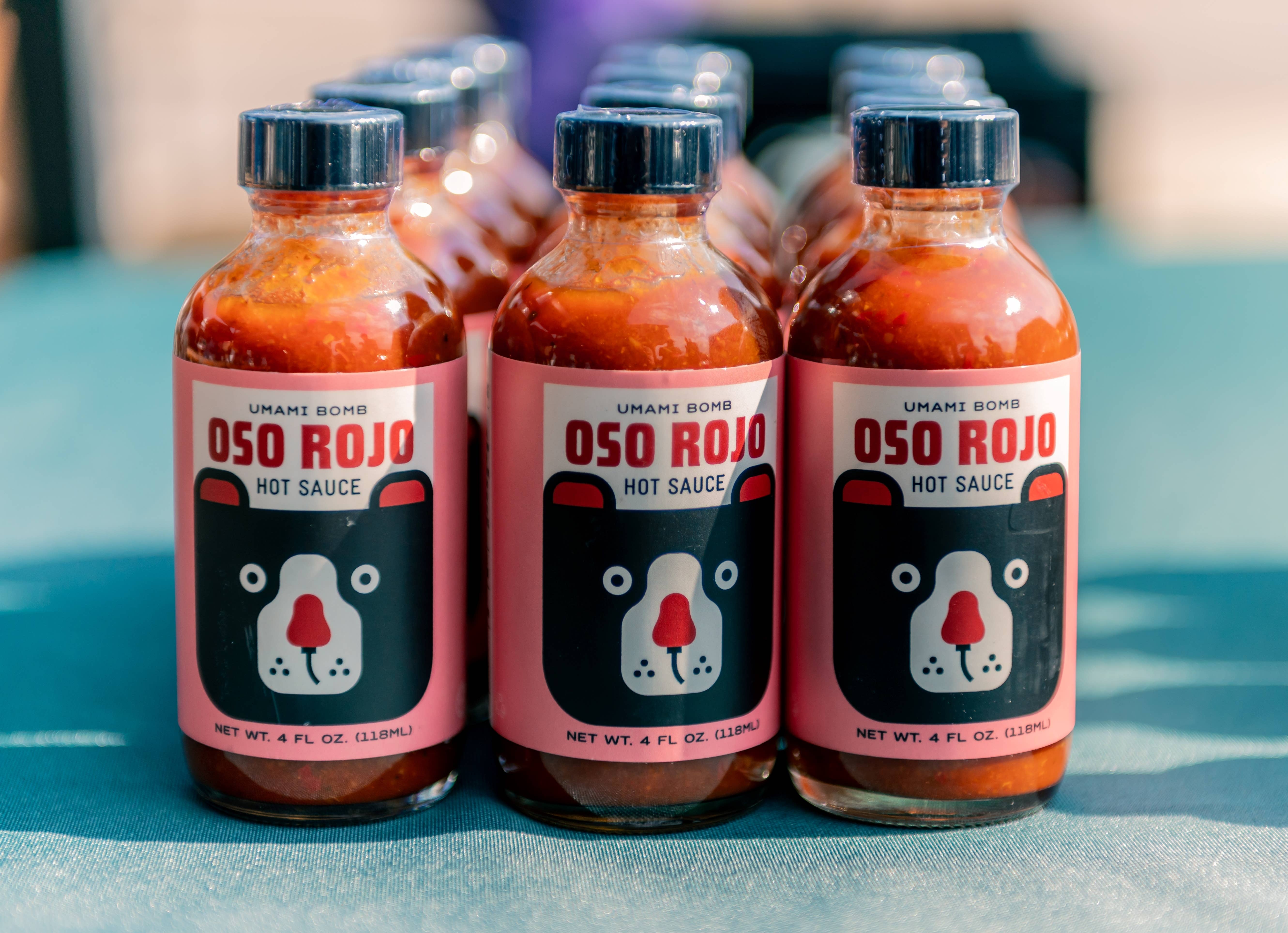 Oso Rojo Hot Sauce - Wholesale Hot Sauce - Umami Bomb - Oso Rojo Hot Sauce, 4oz 2