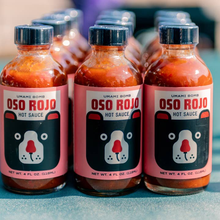 Oso Rojo Hot Sauce - Wholesale Hot Sauce - Umami Bomb - Oso Rojo Hot Sauce, 4oz 2