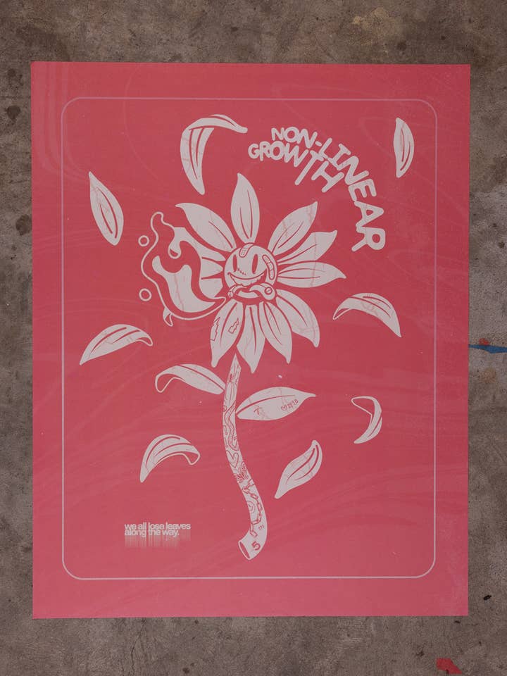 "Non-Linear Growth," Large Format Poster for wholesale by Daytime Friends