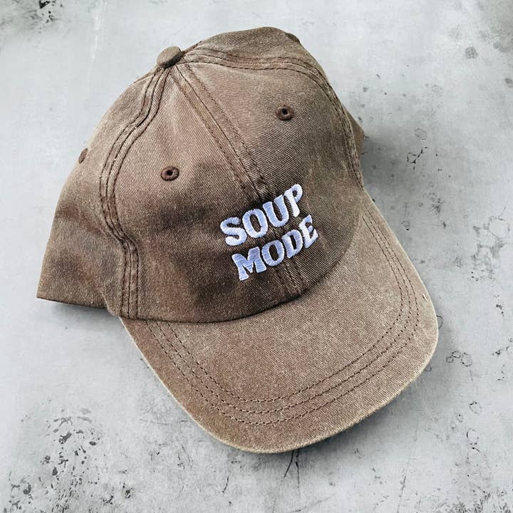 The Silver Spider - Wholesale Baseball Cap - Unisex - Soup Mode Baseball Cap Dad Hat in Brown or Olive