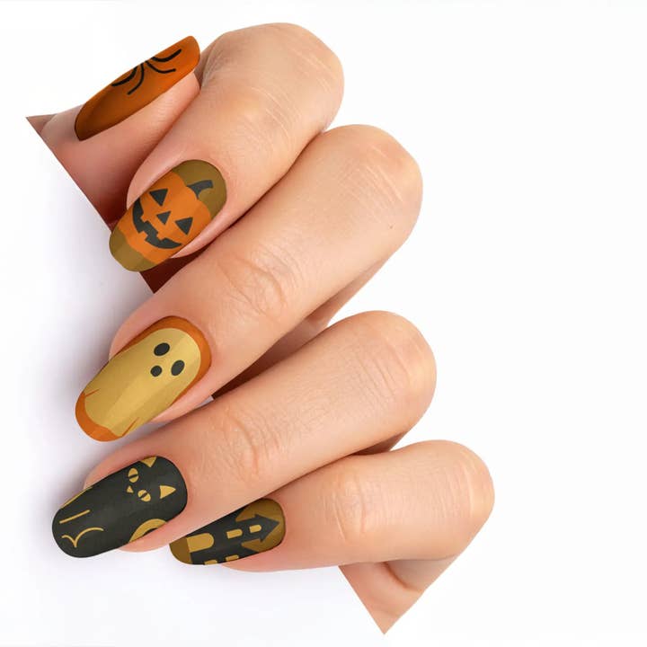 FYNE BODY - Wholesale Press-on/fake nails - Ghoul's Gold Glamour Halloween Press-On Nails51